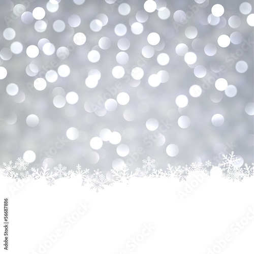 Vector: Silver christmas background. Silver christmas background.