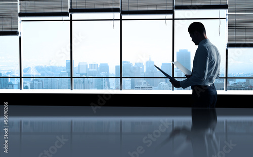 Photo: businessman with paper businessman with paper