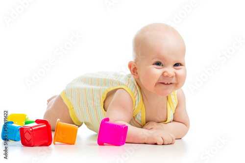 Photo: baby boy playing with cup toys baby boy playing with cup toys