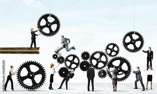 Photo: Teamwork concept Teamwork concept