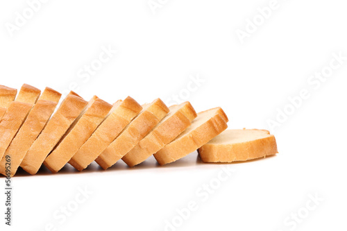 Photo: Bread isolated on white Bread isolated on white