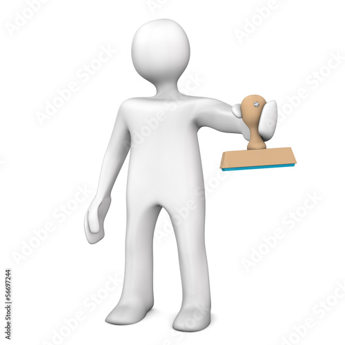 Illustration: Manikin Stamp Manikin Stamp