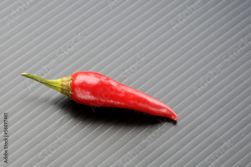Photo: hot pepper on black hot pepper on black