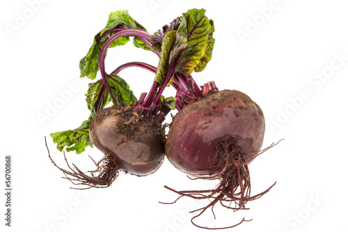 Photo: Raw beet with leaf Raw beet with leaf