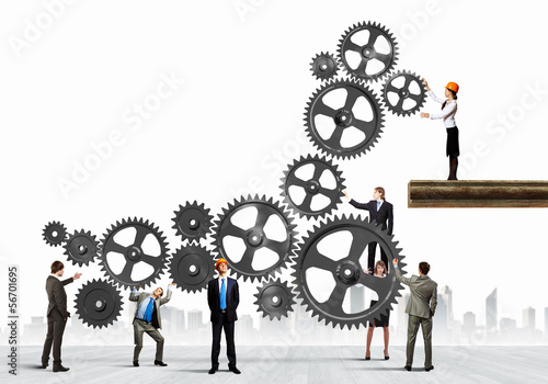 Photo: Teamwork concept Teamwork concept