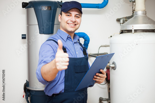 Photo: Smiling plumber Smiling plumber