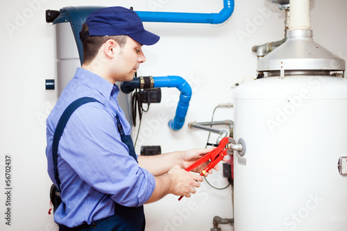 Photo: Plumber at work Plumber at work