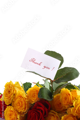 Photo: yellow and red roses yellow and red roses