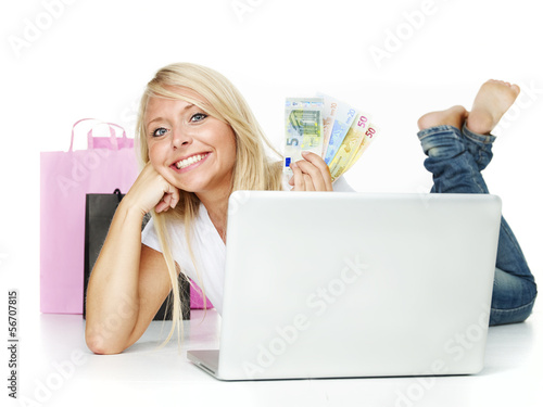 Photo: Woman did a bargain on the internet Woman did a bargain on the internet
