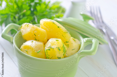Photo: boiled potato boiled potato