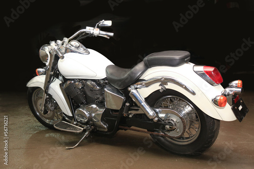 Photo: white powerful motorcycle white powerful motorcycle