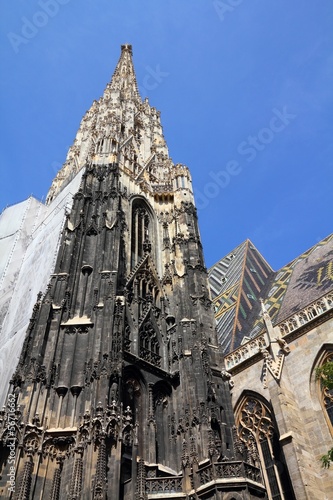 Photo: Vienna landmark - Saint Stephen's Cathedral Vienna landmark - Saint Stephen's Cathedral
