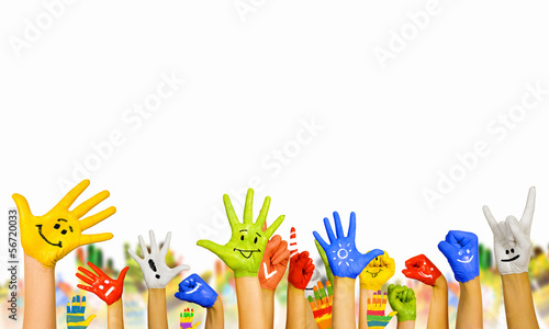 Photo: Hands in paint Hands in paint