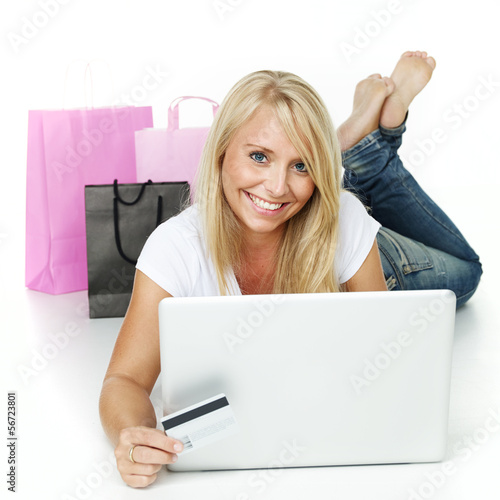 Photo: Woman shopping on the internet Woman shopping on the internet