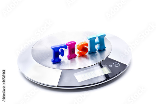 Photo: weight measure fish weight measure fish