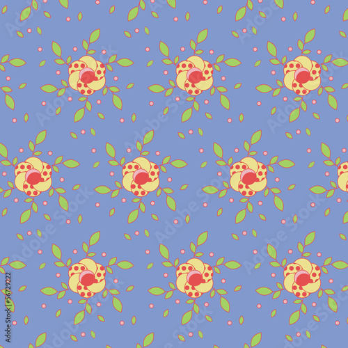 Vector: Seamless Flower Pattern Colorful Set Seamless Flower Pattern Colorful Set