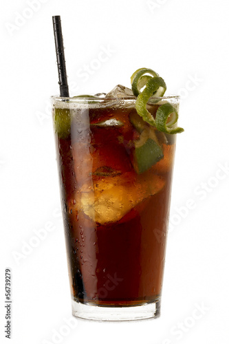Photo: Big Cuba libre rum cocktail Big Cuba libre rum cocktail