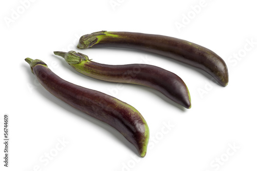 Photo: Japanese eggplants Japanese eggplants
