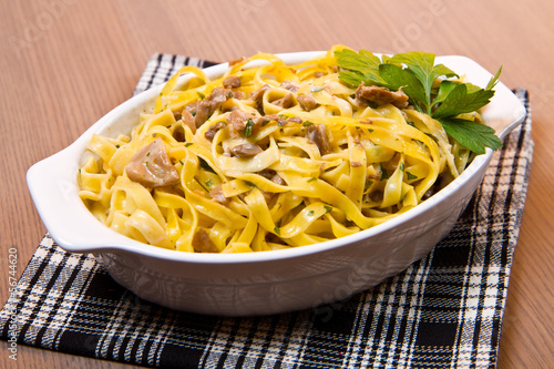 Photo: Tagliatelle with Mushroom Tagliatelle with Mushroom