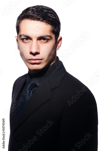 Photo: Handsome man isolated on white Handsome man isolated on white