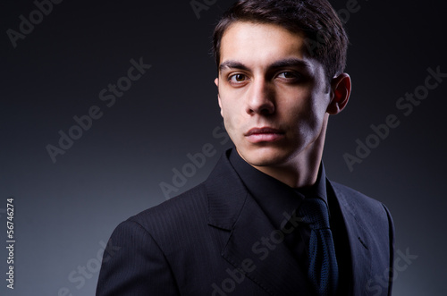 Photo: Handsome man in studio shooting Handsome man in studio shooting
