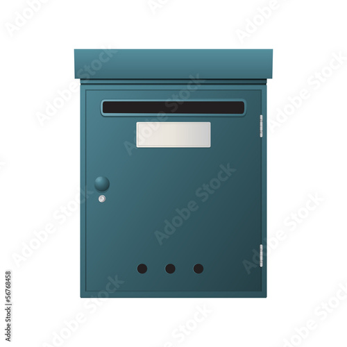Vector: Metal mailbox Metal mailbox
