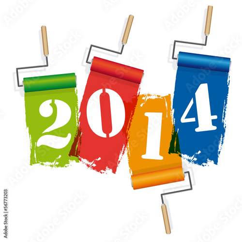 Vector: 2014-Rouleaux de peinture 2014-Rouleaux de peinture