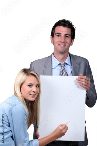 Photo: couple painting frame couple painting frame