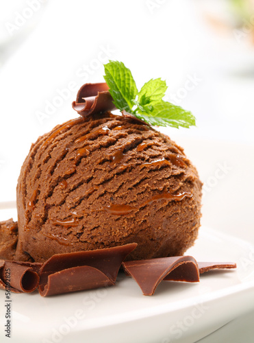 Photo: Chocolate ice cream Chocolate ice cream