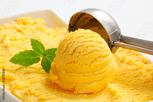 Photo: Yellow ice cream Yellow ice cream