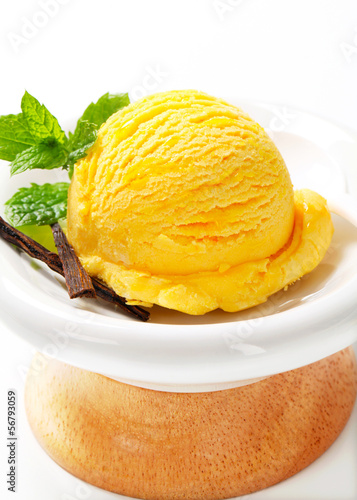 Photo: Yellow ice cream Yellow ice cream
