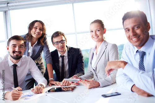 Photo: Friendly colleagues Friendly colleagues