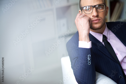 Photo: Pensive businessman Pensive businessman