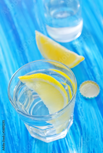 Photo: water with lemon water with lemon