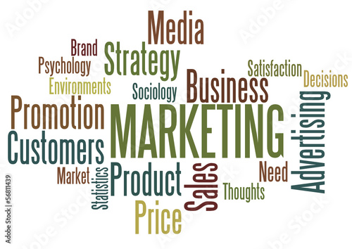 Vector: Word Cloud : Marketing Word Cloud : Marketing