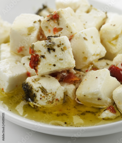 Photo: Feta Cheese With Oil And Herbs Feta Cheese With Oil And Herbs