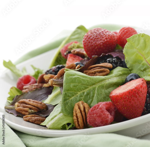 Photo: Spring Salad With Berries And Peanuts Spring Salad With Berries And Peanuts