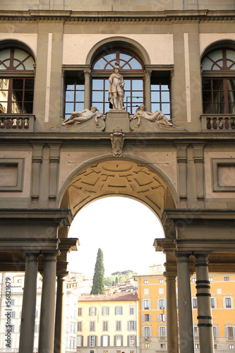 Photo: Piazzale degli Uffizi in Florenz Piazzale degli Uffizi in Florenz