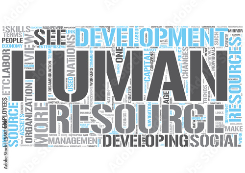 Vector: Human resources Word Cloud Concept Human resources Word Cloud Concept