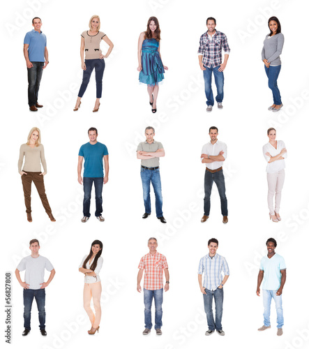 Photo: Group Of People Dressed In Casual Group Of People Dressed In Casual