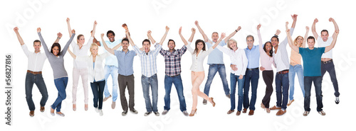 Photo: Happy Group Of People Dressed In Casual Happy Group Of People Dressed In Casual