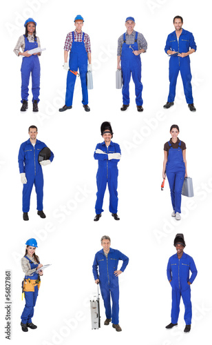 Photo: Group Of Industrial Workers Group Of Industrial Workers