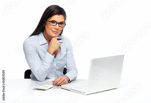 Photo: Beautiful business woman. Beautiful business woman.
