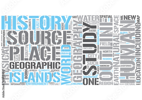 Vector: Outline of geography Word Cloud Concept Outline of geography Word Cloud Concept