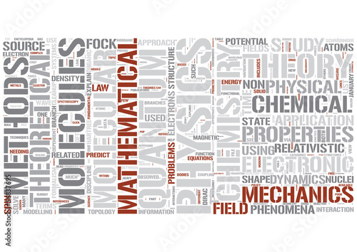 Vector: Theoretical chemistry Word Cloud Concept Theoretical chemistry Word Cloud Concept