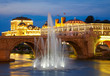 Macedonian's capital city Skopje. Old stone bridge Macedonian's capital city Skopje. Old stone bridge
