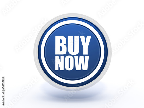 Illustration: buy circular icon on white background buy circular icon on white background