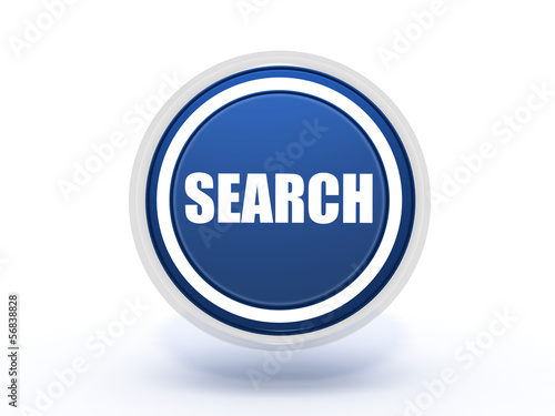 Illustration: search circular icon on white background search circular icon on white background