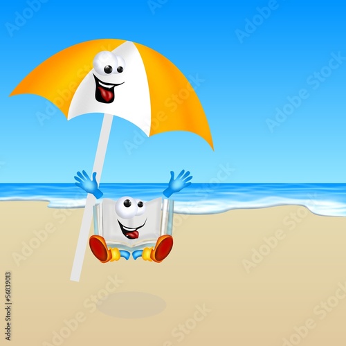 Illustration: libro al mare libro al mare