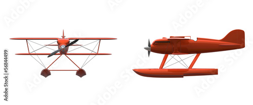 Illustration: Retro Float Plane Retro Float Plane